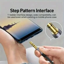 Cavo Aux intrecciato in nylon da 3,5 mm premium - Maschio a maschio, audio stereo Hi-Fi per cuffie, auto, casa audio, altoparlanti e accessori per cuffie tablet