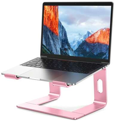 Aluminum Laptop Stand, Ergonomic Detachable Computer Stand, Riser Holder Notebook Stand Compatible With Many 10-15.6" Laptops