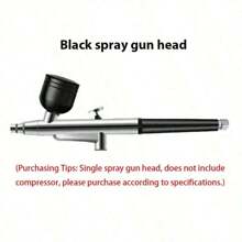 1 件装喷枪套件，带压缩机、喷枪 - 48PSI 高压、可调节三档、防堵塞气刷套装，无绳可充电，带 0.3 毫米喷嘴和清洁刷，适用于美甲、绘画和蛋糕装饰
