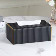 Extra Large Tissue Box, PU Leather Rectangular Tissue Box, Napkin Dispenser, Decorative Storage Box/Organizer, Suitable For Bathroom Vanity, Bedside Table, Coffee Table, Home, Office Desk And Car - Multicolor - View 17