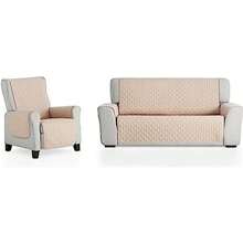 Ecommerc3 Armchair Cover Size 1 Seater Perfect Fit - Armchair Cover Various Colors For Any Combination - Armchair Cover 100% Made In Spain - 米色 - 查看 3