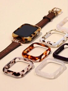 1 Ốp lưng bảo vệ chống rơi bằng nhựa rỗng Unisex, Ốp lưng đồng hồ sang trọng thời trang tương thích với Apple Watch 38/40/41/42/44/45/46mm, Tương thích với Apple Watch SE/10/9/8/7/6/5/4/3/2/1 Series, Phụ kiện ốp lưng đồng hồ thông minh - Nhiều màu (không có đồng hồ) - Xem 3