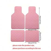 4pcs General Purpose Car Floor Mat Car Carpet Leather Floor Mat - one-size - View 7