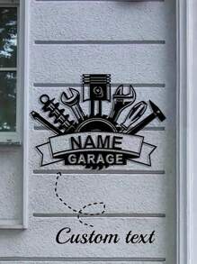 Uma Peça de Arte de Parede de Metal de Estilo Vintage de Ferro Forjado Personalizada Avô Oficina Garagem Sinal de Entrada de Homem Sinal de Reparador Decoração de Casa Perfeita para Dia dos Pais Personalizado Nome Arte de Parede de Metal do Estúdio Ornamental Fofa, Moderna, de Alta Qualidade, Contratada Personalizada, Única, Presentes Ideais para Ele Ela, Namorado, Namorada, Pai, Mãe, Família, Amigos para Aniversários, Dia dos Namorados, Dia das Mães, Aniversários, Dia da Criança, Dia dos Pais, Formatura, Casamentos, Inauguração de Casa, Casa, Jardim, Dia dos Namorados, Decoração do Dia dos Namorados