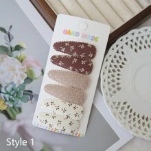 6 Stücke Kleinkind Haarspangen mit Blume Muster, Kleinkind Mädchen Haarschleifen Spangen rutschfest umwickelt mit Schnappverschluss, Blumen Spangen für Haare Haarclips, Haaraccessoires für Baby Kleinkind Mädchen Kinder (unterschiedliche Stoffchargen können Unterschiede aufweisen, zufällig) Liebes Valentinstag