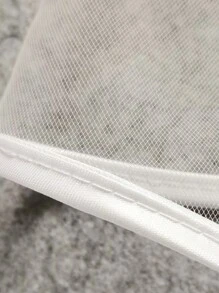 XKTRXF 2-Layer Vintage White Satin Trim Veil Hairpiece For Women Fall Clothes For Women Valentine's Day Accessories,Summer,Beach,Wedding,Festival,Birthday - A - View 5