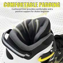 Adult Inline Skates For Men Women, Blades Roller With Carbon Steel Bearings, TPR Brake, 3D Mesh, EVA Lining, PVC Upper | Adjustable Size For Better Fit For Skating Enthusiasts