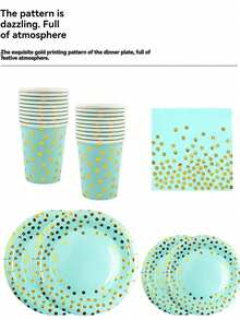 Zestaw 48 elementów, Zestaw tacek na papier urodzinowy z nadrukiem na gorąco, Talerzyki imprezowe, Jednorazowe tacki na papier imprezowy, Zestawy jednorazowej zastawy stołowej, Zastawa stołowa, Tacki na papier do ciasta, Nadaje się do dekoracji urodzinowych, Zestaw akcesoriów na przyjęcie urodzinowe, Dekoracje świąteczne, Dekoracje świąteczne, Prezenty i dekoracje świąteczne, Dekoracje S