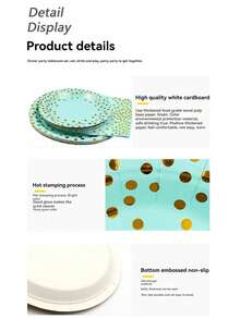 Zestaw 48 elementów, Zestaw tacek na papier urodzinowy z nadrukiem na gorąco, Talerzyki imprezowe, Jednorazowe tacki na papier imprezowy, Zestawy jednorazowej zastawy stołowej, Zastawa stołowa, Tacki na papier do ciasta, Nadaje się do dekoracji urodzinowych, Zestaw akcesoriów na przyjęcie urodzinowe, Dekoracje świąteczne, Dekoracje świąteczne, Prezenty i dekoracje świąteczne, Dekoracje S