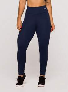 Women's Basic Gym Polyamide Fitness Leggings Navy Blue And Gray Intense Lot Fitness Collection - Màu xanh hải quân - Xem 1