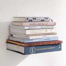 Invisible Wall Shelf Bookcase Support - trắng - Xem 2