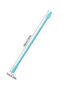 1 pièce Bâton mélangeur en silicone multicolore de 16 cm/20 cm, tige de réglage de la couleur, outil accessoire pour la réalisation de bijoux en résine époxy, distributeur de tasse coloré pour le DIY