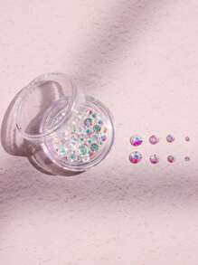 3pcs/Set Shiny Fashionable Luxury Star, Moon, Heart White Tooth Gems For Women