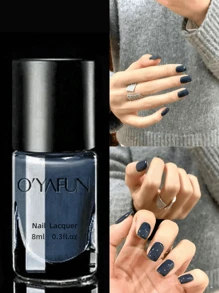 1 Bottle Water-Based Peelable And Quick-Drying Nail Polish, Long-Lasting And Fast-Drying Nail Protection Nail Varnish Nails - Cadet Blue - View 2