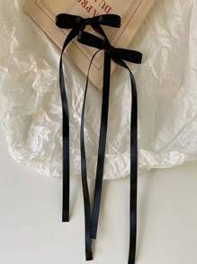 4/8/12pcs Ribbon Bow Decor Mini Hair Clips Side Clips, French Headbands For Girls Pigtails Hair Accessories