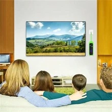 1pc Glow In The Dark Cute Cat's Ears Shaped Silicone Universal Remote Control Cover With Lanyard Suitable For TCL/Hisense/Sharp Roku TV Express 4K+ Remote - Protect Your Remote And Find It Easily In The Dark,Bag,Organizer,Storage - Multicolor - View 5