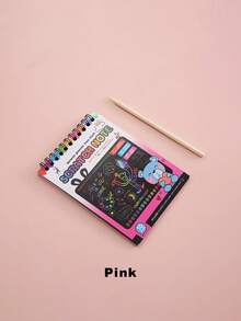 DIY Scraping Painting Colorful Drawing Book, Amusing Scraping Paper Art Book - Multicolor - View 13