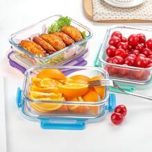 16-Piece Stackable High Borosilicate Glass Food Storage Containers (8 Lids + 8 Containers), Meal Prep Airtight Lunch Boxes With Leak-Proof Locking Lids, Microwave/Oven/Freezer/Dishwasher Compatible, Perfect For Christmas Parties And Office Meals - 薄荷綠 - 查看 5