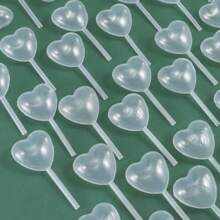 50pcs Disposable Plastic Transfer Pipettes, Round & Heart Shaped Squeeze Pipettes, Suitable For Silicone & Epoxy Resin Molds, Jewelry Making DIY - Multicolor - View 13