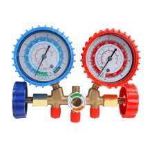 AC Diagnostic Manifold Freon Gauge Set Fits For R134A R12, R22, R502, With Couplers, Adapter For Car A/C System Automotive Air Conditioning Maintenance