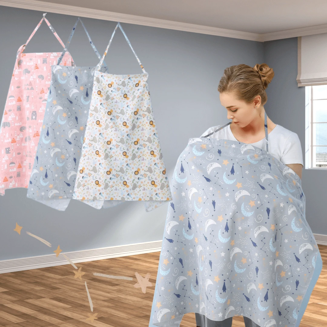 Chemise D'Allaitement + Coussinets - Coton 100% - Couverture Allaitement Multifonction - Portable Et Lavable