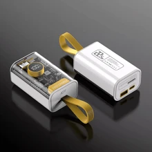 Super Fast Charger 22.5W Portable Power Bank 10000mAh Pack USB External Battery - White - View 6