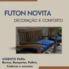 KIt 2 Novita Futon Cushions 45x45cm Various Colors For Pallets Armchair Soft Comfortable Chair - 寶藍色 - 查看 6