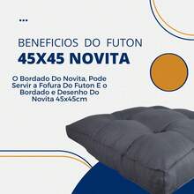 KIt 2 Novita Futon Cushions 45x45cm Various Colors For Pallets Armchair Soft Comfortable Chair - 寶藍色 - 查看 3