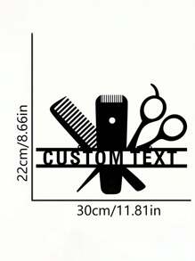 Placa de Nome Personalizada de Barbeiro em Ferro Artesanal, Sinalização de Metal de Salão de Beleza, Arte de Parede de Metal Personalizada de Cabeleireiro, Decoração de Parede de Metal Personalizável de Beleza e Cosméticos, Design de Ferramentas de Maquiagem com Logotipo e Nome Personalizado de Cabeleireiro, Presentes de Cabeleireiro para Decoração em Casa, Sala de Estar, Escritório, Dia dos Namorados, Decoração Dia dos Namorados, Aniversário, Formatura, Multifuncional, Ornamental, Reutilizável, Requintada, Estilosa, de Alta Qualidade, Colorida, Moderna, Personalizada, Única, Presente Ideal para Ele, Presente Ideal para Ela, Namorado, Pai, Namorada, Mãe, Família, Amigos, Sala de Estar, Casa, Jardim, Escritório