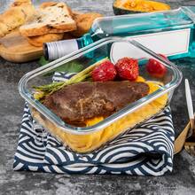 16-Piece Stackable High Borosilicate Glass Food Storage Containers (8 Lids + 8 Containers), Meal Prep Airtight Lunch Boxes With Leak-Proof Locking Lids, Microwave/Oven/Freezer/Dishwasher Compatible, Perfect For Christmas Parties And Office Meals - 薄荷綠 - 查看 8