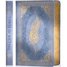 A5 Size Women's Vintage Diary Notebook, 320 Pages, Thick Golden Side Paper Leather Cover Journal Notepad, 14.5cm X 21.1cm Back To School - Multicolor - View 17