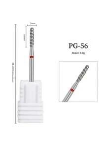 1pc Diamond Spiral Nail Drill Bit For Manicure, Small Pocket, Russian Style Pre-Treatment, Abrasive Grinding Head - Multicolor - View 15