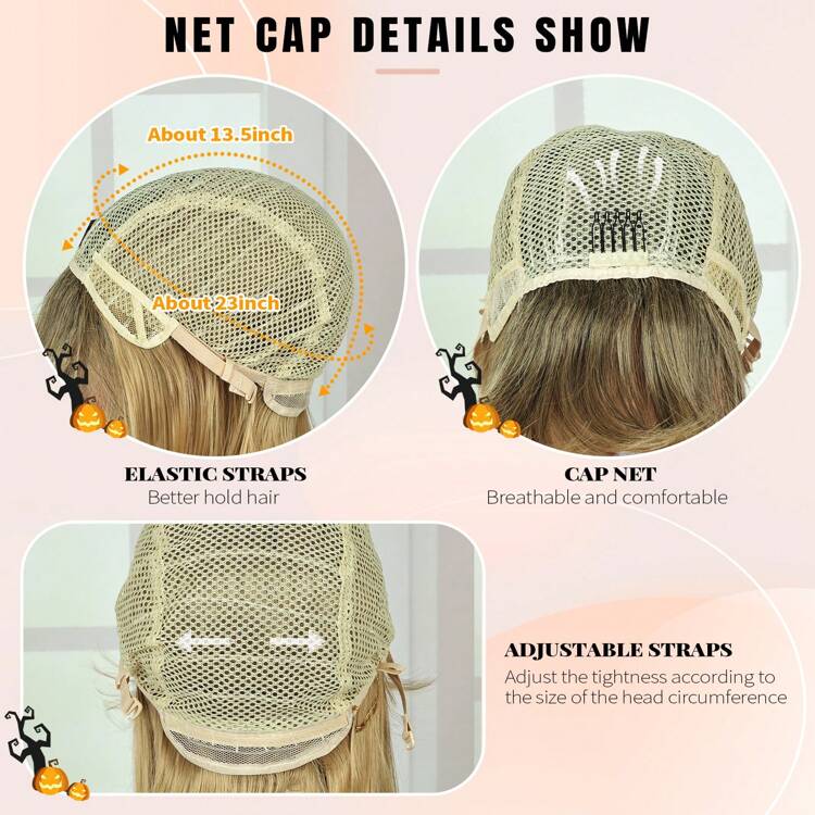 Men Mullet Wigs Brown Curly 70s 80s Retro Cosplay Costume Wig Rocker Disco Fancy Show Wigs Synthetic Wig With Bangs - Light Brown - Light Brown - View 6