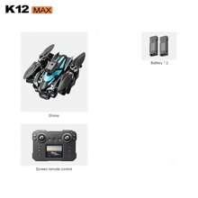 圣诞装饰新款 K12 Max 无人机，配备 720p 三摄像头、无刷电机、内置屏幕的遥控器、避障、可折叠四轴飞行器无人机玩具 - K12 - 查看 12