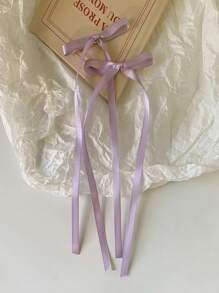 4/8/12pcs Ribbon Bow Decor Mini Hair Clips Side Clips, French Headbands For Girls Pigtails Hair Accessories