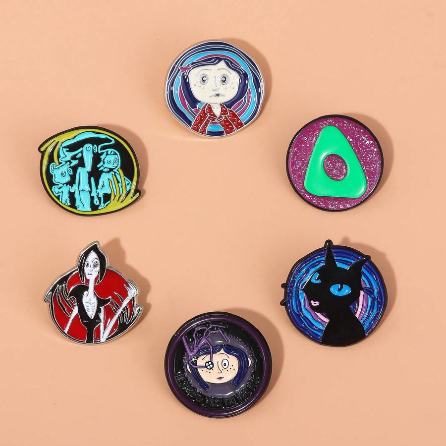 1pc European And American Cartoon Character Ghost Mom Metal Pin, Fashion Accessory Decor, Best Friend Gift