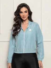 Women's Microfiber Water-Resistant And UV Protection Jacket - Versatility Comfort Style - Blue - View 4
