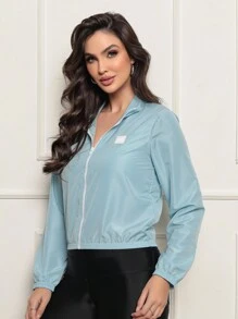 Women's Microfiber Water-Resistant And UV Protection Jacket - Versatility Comfort Style - Blue - View 5