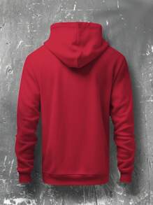 Cold Blouse Men's Kangaroo Sweatshirt Adult Anime Straw Hat Kid Various Colors 7091 - 紅色 - 查看 2