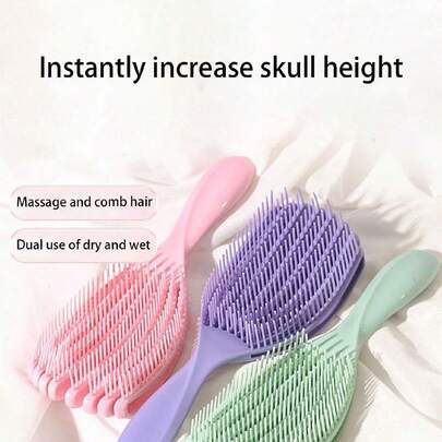 Women's Comb Octopus Comb Is Suitable For Wet Or Dry Hair, Suitable For Straight Long Hair, Thick Curly Hair, Tangled Hair Brush, Shell Comb, Engraved And Brightening, Fluffy And Smooth Styling Comb, Anti-Static And Not Harmful To Hair, Massage Scalp, Pork Ribs, Air Cushion Comb, Women's Special Knot Tying Multifunctional Massage, Curling Straightener,Hair Brush,Slick Back Brush,Styling Brush,Curly Hair Brush,Edge Brush,Hair Comb,Brush Hair,Hair Brush Set,Comb Hair,Comb For Curls,Detangling Brush,Hair Brush For Women,Hair,Travel,Hair Products,Hair Tools,Hair Stuff,Barber,Barber Accessories,Barbershop,Hairdressing Equipment
