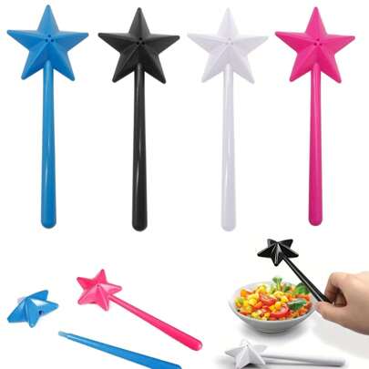 1pc Magic Wand Salt And Pepper Shakers, Colorful Wand Shakers, Cute Salt And Pepper Shakers, Cute Kitchen Gift, Salt And Pepper Shakers, Fun Gifts, Funny Gifts, Cute Kitchen Gadgets