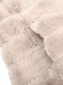 Women's Faux Fur Coat With Hat And Pockets, Perfect For Fall And Winter - Soft Blend Fabrics