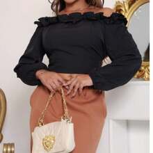 Midi Skirt With Front Slit, Tailoring - Camel - View 2