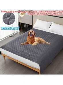 Double-Sided Waterproof Pet Bed Mat, Pet Blanket, Sofa Furniture Protector Cover, Suitable For Small/Medium/Large Cats, Dogs, Small Animals, Max Weight Capacity 34kg