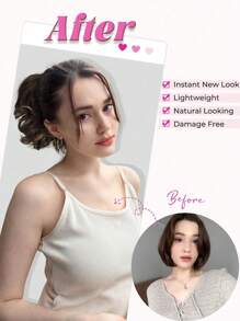 Chocolate Brown10 Inch Claw Ponytail Short Curly Wavy Ponytail Extensions Synthetic Clip In Hair Extensions Elegant For Daily Use Hair Accessories - Chocolate Brown - View 9