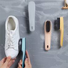 1pc  Handle And Durable Bristles Scrub Brushes For Cleaning Bathroom, Shower, Tile, Kitchen, Floo Scrub Brush - Green - View 10