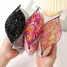 1 Pacote de Elásticos Coloridos Descartáveis na Moda, Faixas de Cabelo, Acessórios de Cabelo, Adequados para Presente de Meninas, Uso Diário, Mulheres, Acessórios de Cabelo para Festa, Acessórios de Cabelo para Vestir, Decoração Doméstica de Banheiro, Decoração de Outono, Acessórios de Cabelo de Volta às Aulas