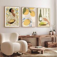 1PC Woman Refreshing Citrus Sardines Olive Branches Quote Wall Art Canvas Painting Posters And Prints Pictures For Living Room Decor Frameless Gifts Birthday Graduation