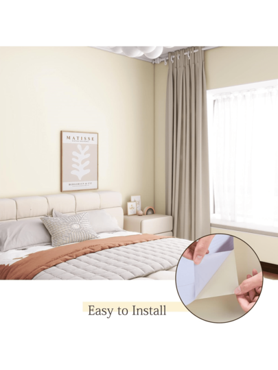 Roll Matte Deep Blauw Self Adhesive Removable PVC Wallpaper, 15.74 In 196.85 In, Kitchen, Bedroom, Living Room, Countertop, Furniture Renovation,Renovation Stickers Peel Wand Panels,Wall Paper, Wallpapers, ation Items Refresh Your Home,Rama Birthday Graduation view 5