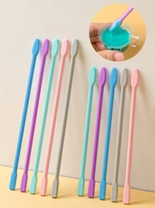1 pièce Bâton mélangeur en silicone multicolore de 16 cm/20 cm, tige de réglage de la couleur, outil accessoire pour la réalisation de bijoux en résine époxy, distributeur de tasse coloré pour le DIY